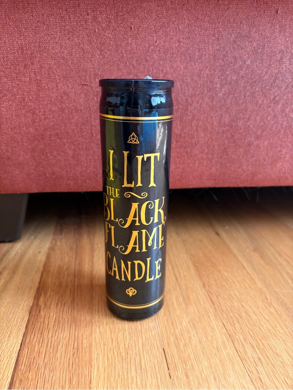 Hocus Pocus black flame candle spirit Halloween 8” tall